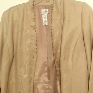 Emma James size 10 tan long sleeved jacket